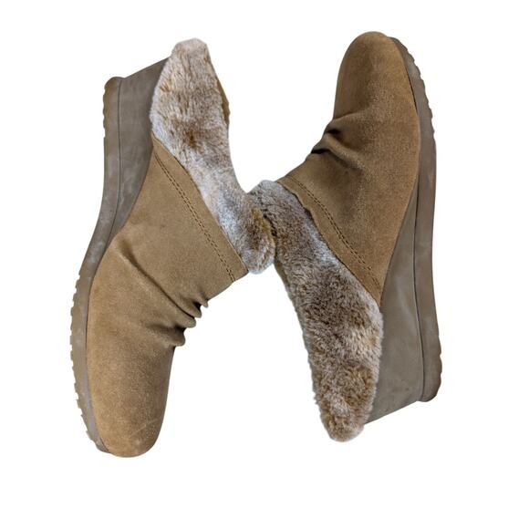 Baretraps Mules Slip-on Clogs Shearling Lined Suede Women's Size 8.5 Boho - Picture 3 of 9